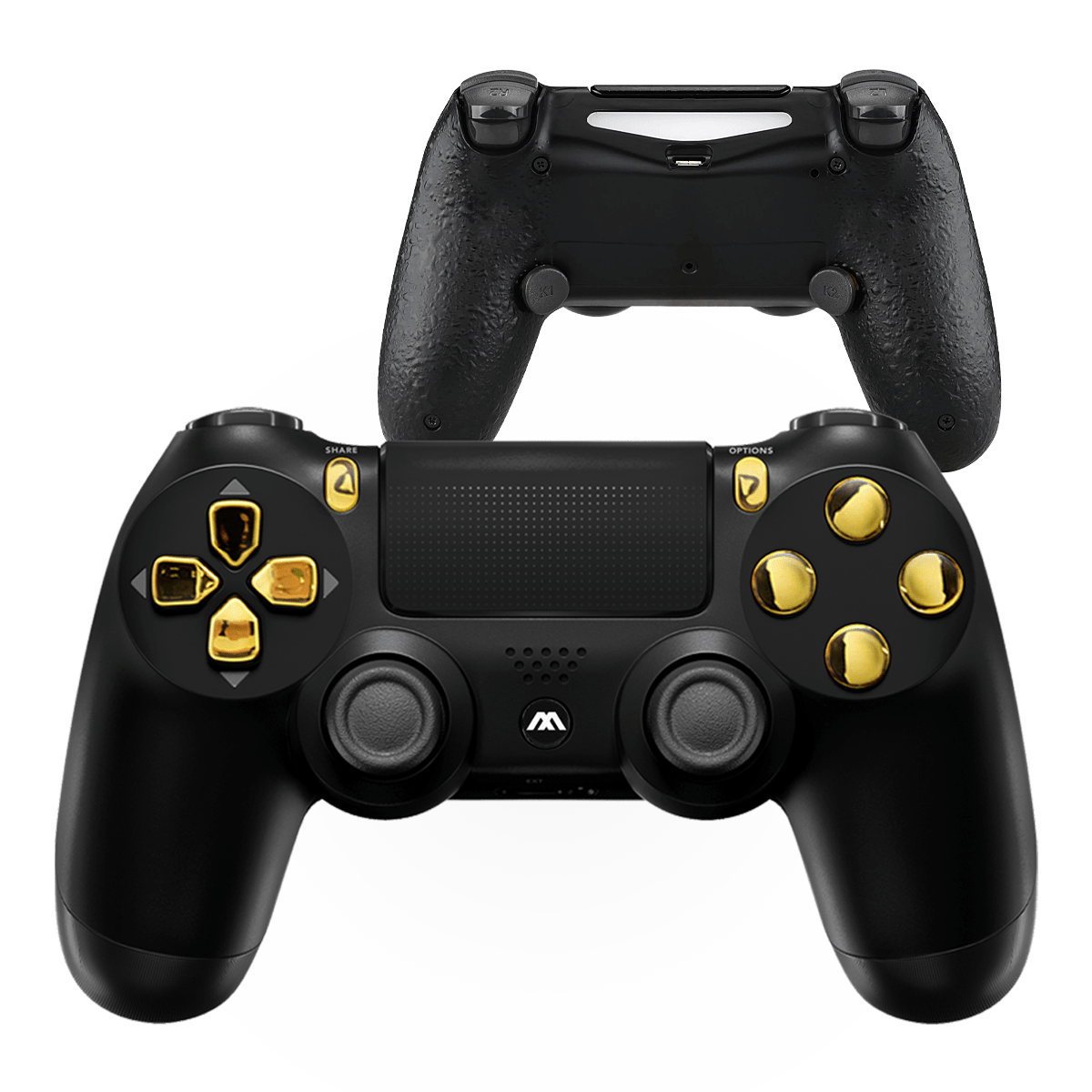 BLACK GOLD EXTREME PS4 SMART PRO MODDED CONTROLLER - ModdedZone